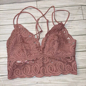 PINK lace bralette